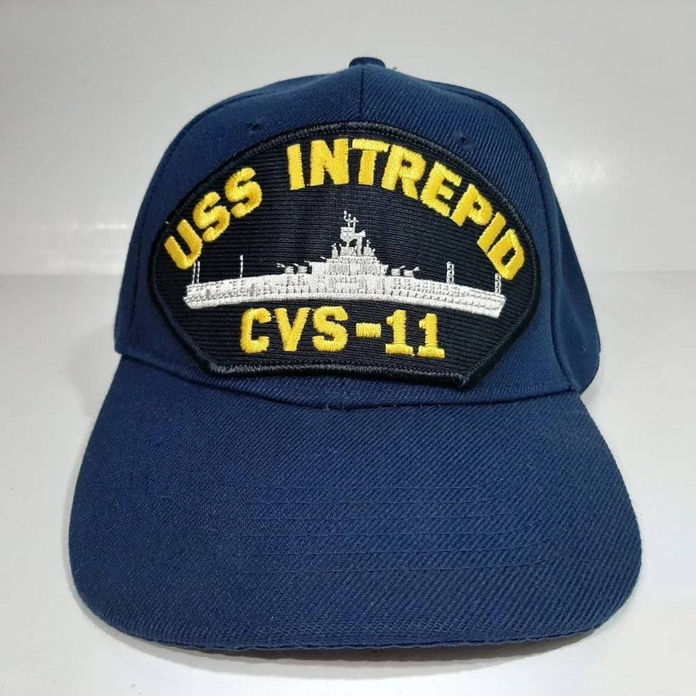 U.S. Navy USS Intrepid CVS-11 Men's Cap Hat Navy B